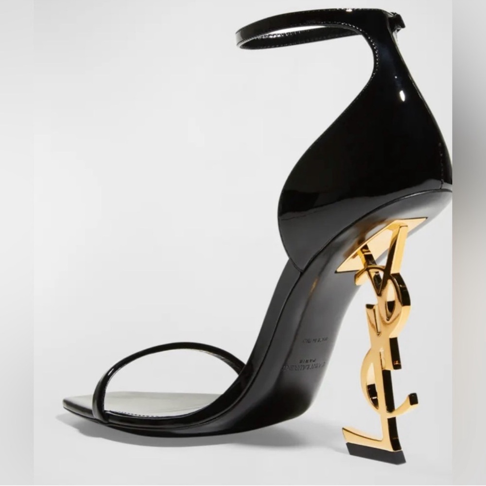 Saint Laurent Opyum YSL Logo Heel Sandals - Picture 2 of 14